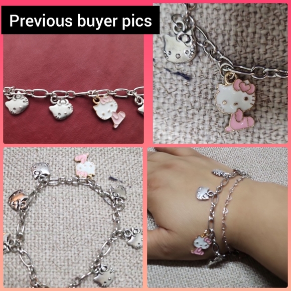 Brand new in package silver Hello Kitty charm bracelet lobster claw clasp - Picture 5 of 6